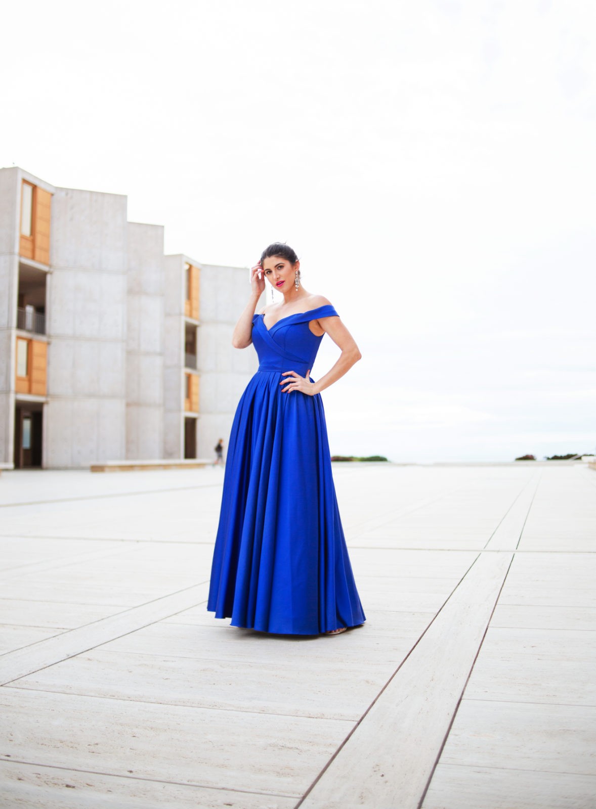 Macduggal Blue Prom Dress by Fashion Blogger Laura Lily,