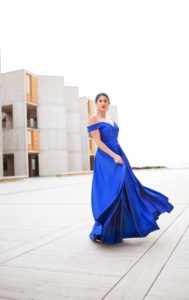 Macduggal Blue Prom Dress by Fashion Blogger Laura Lily,