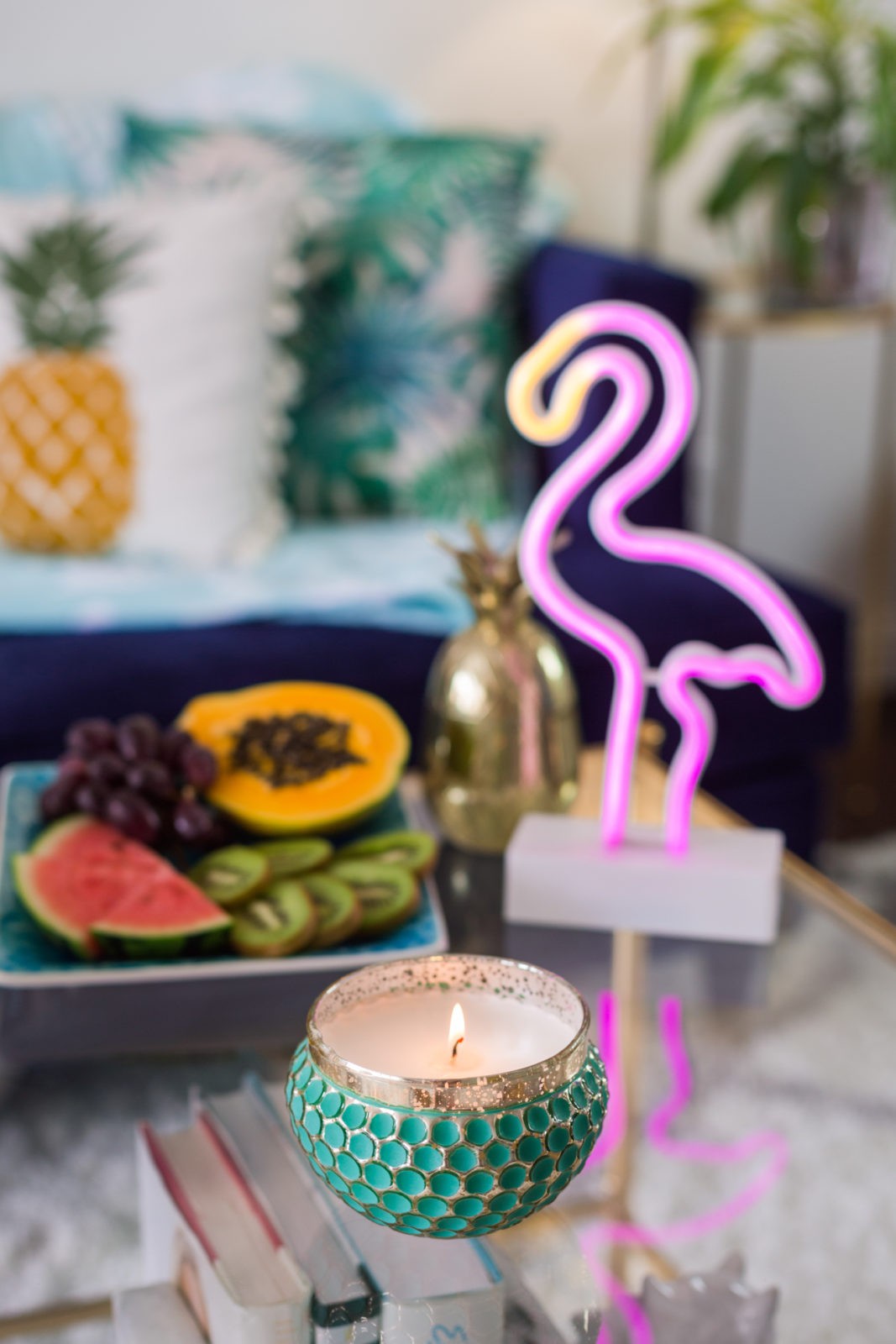 Tropical Home Decor featured by top US life and style blogger Laura Lily