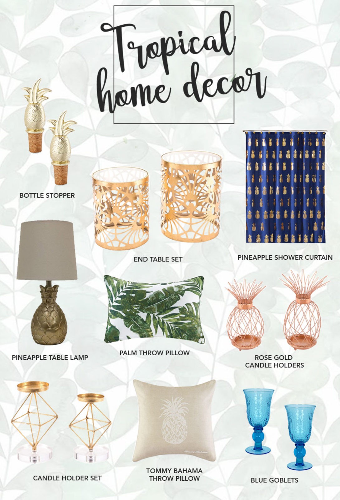 Tropical Home Decor featured by top US life and style blogger Laura Lily