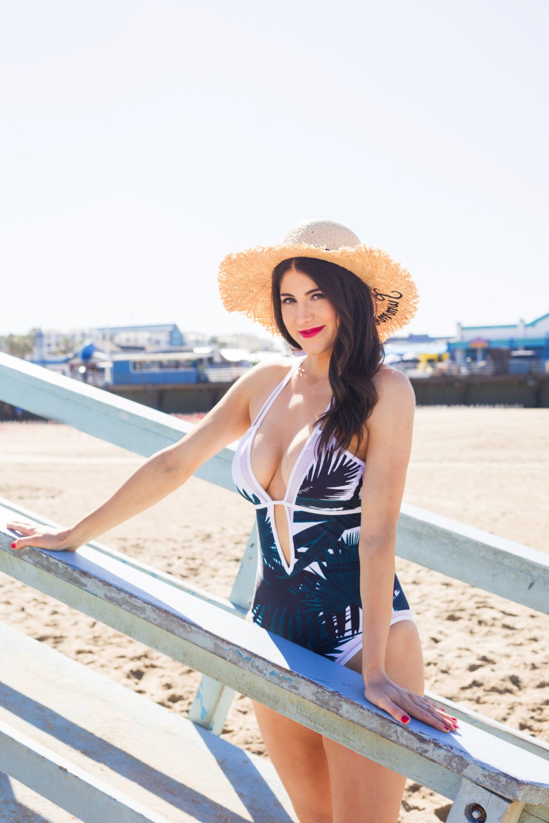 Summer Fashion Trends featured by top US fashion blogger Laura Lily; Image of a woman wearing swimsuit from Walmart.