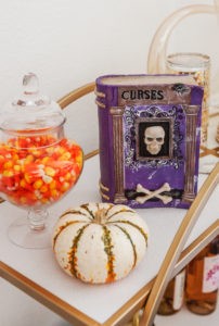 Halloween Themed Bar Cart and Party Ideas by Los Angeles Lifestyle Blogger Laura Lily,