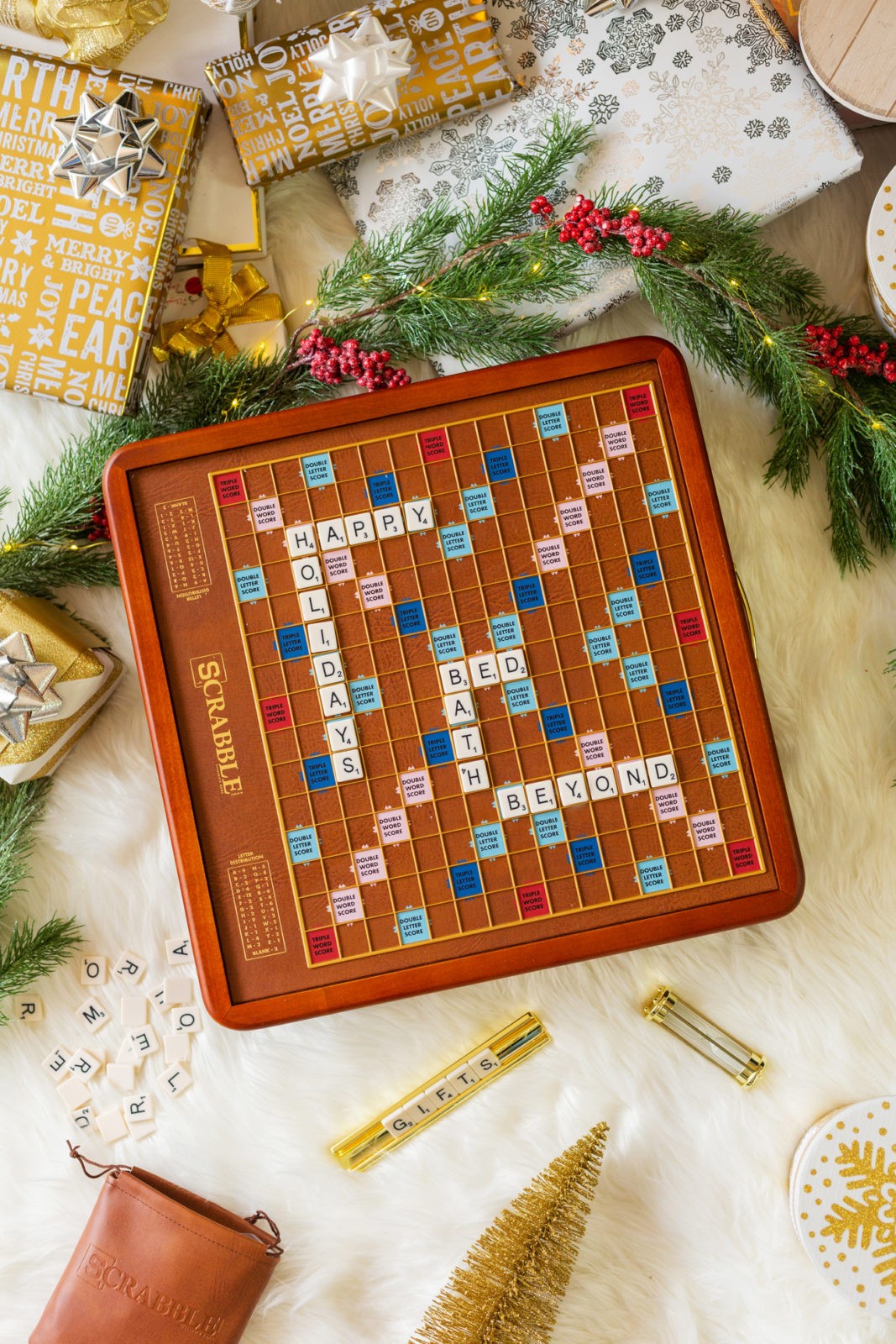 Extra Special Holiday Gifts from Bed Bath and Beyond by Lifestyle Blogger Laura Lily, Luxury Edition Scrabble,