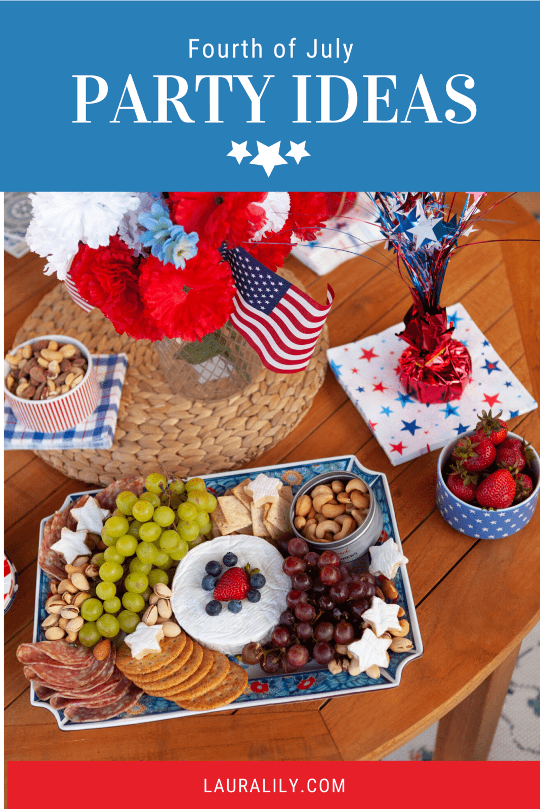 Fourth of July Home Decor + Party Ideas by Los Angeles Home Decor Blogger Laura Lily,
