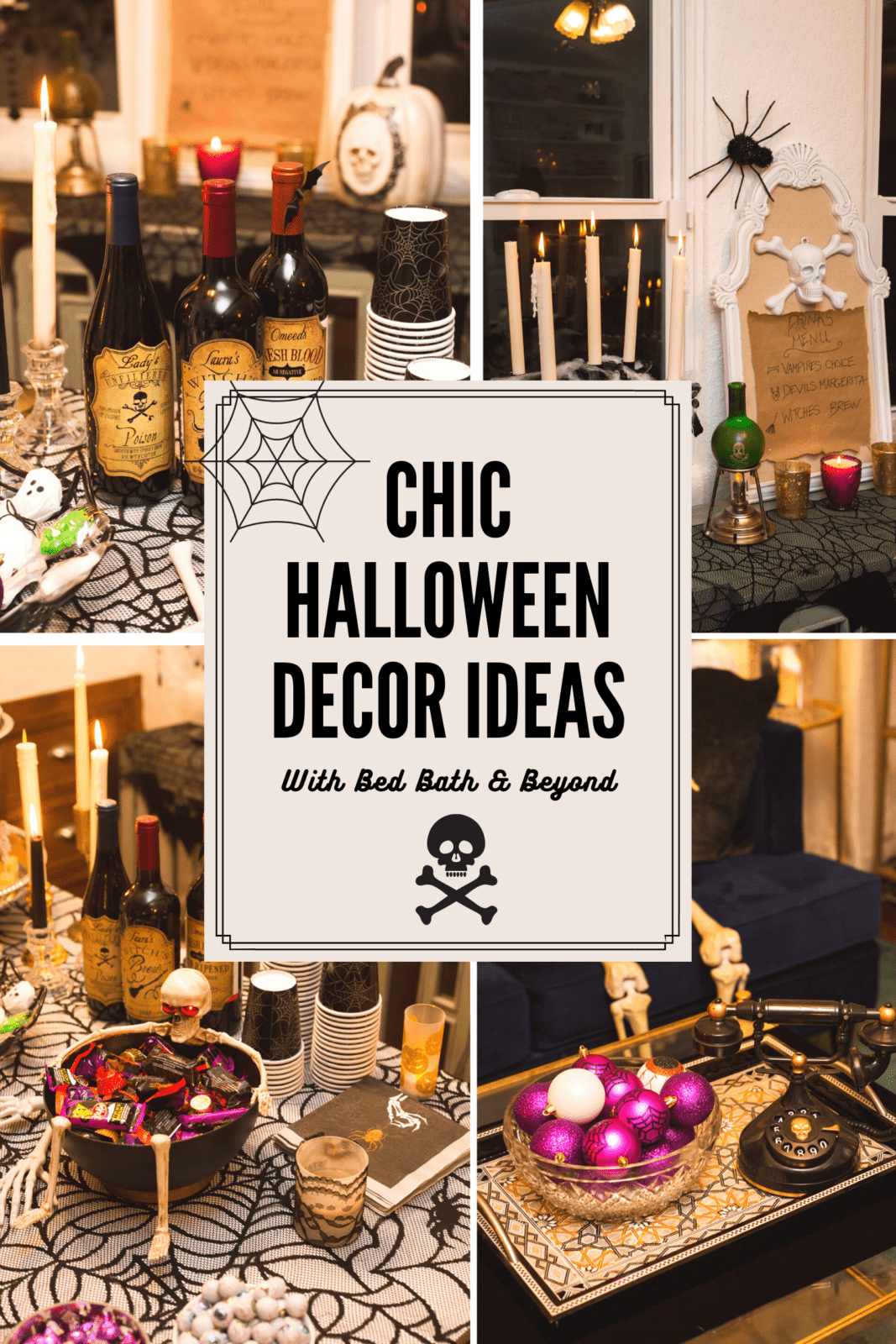 Chic Halloween Decor Ideas with Bed Bath & Beyond - Laura Lily