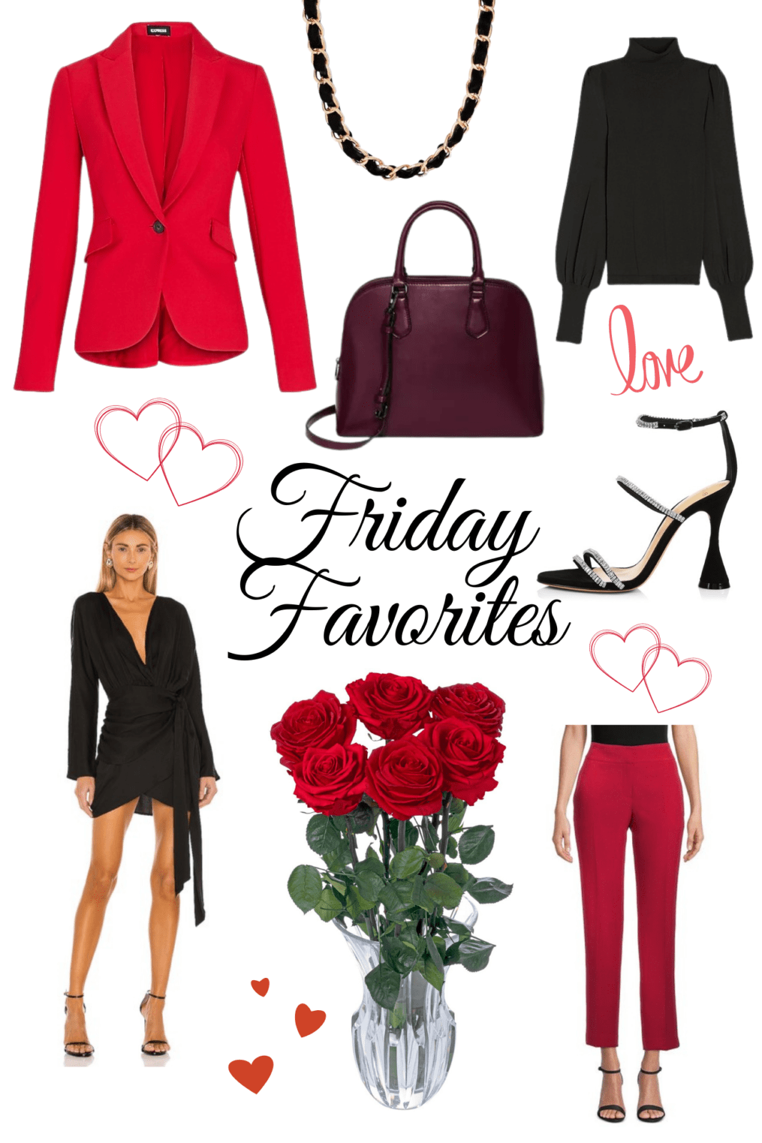 Valentines Day Outfit Ideas Friday Favorites by Fashion Blogger Laura Lily,