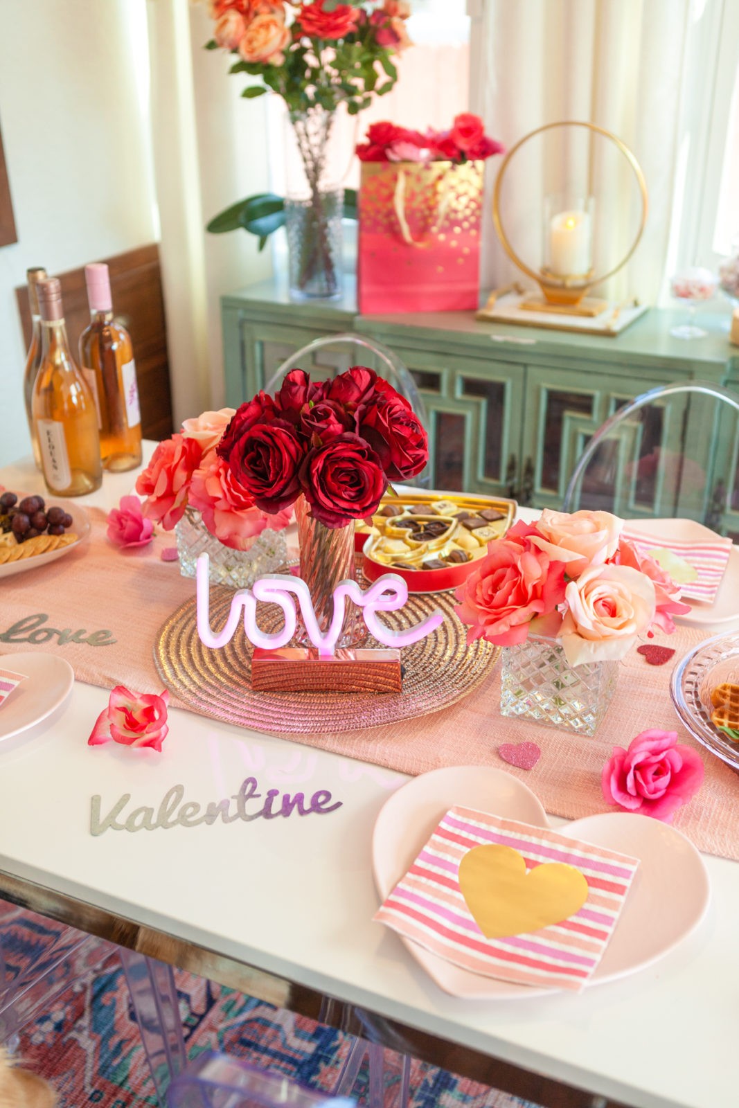 Valentine's Day Breakfast Ideas + Tablescape by Home Decor Blogger Laura Lily, Valentine's Day party ideas, Valentine's Day brunch, vday brunch, Target Opalhouse,