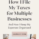 How I File My Taxes for Multiple Businesses
