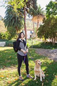Cozy Fall Outfit Ideas with Backcountry by Lifestyle Blogger Laura Lily, best dog toys Barbour England, Sorel rain boots, Northface Houndstooth Vest,