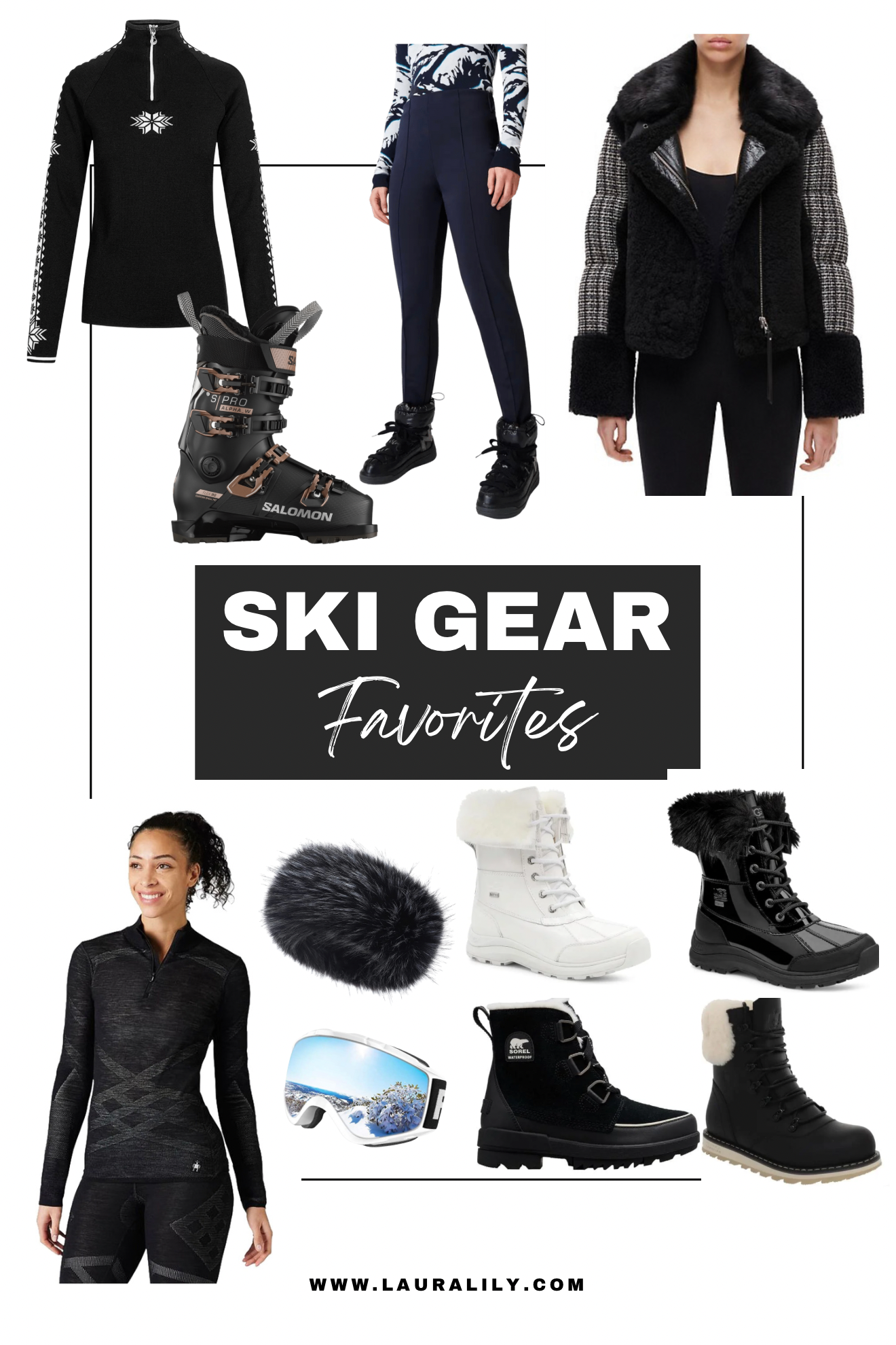 Ski Gear Favorites, Winter Ski Outfits by Fashion Blogger Laura Lily,