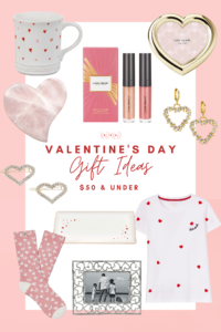 Valentine's Day Home Decor and Gift Ideas by Lifestyle Blogger Laura Lily, Valentine's Day Gift Ideas Under $50,