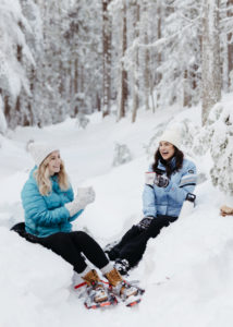 Best Place to Ski in Canada and a recap of The Josie Hotel by Travel Blogger Laura Lily, Marriott Bonvoy hotels in Canada, Skiing on Red Mountain Resort, best things to do in Rossland British Columbia, Snowshoeing in Rossland,
