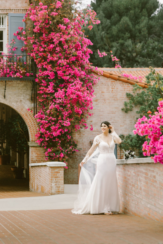 Lace Wedding Dresses by Fashion Blogger Laura Lily, Los Angeles Wedding Photographer Yuki Photo, Best Wedding photo locations in the South Bay, Adrianna Papell Wedding gowns,