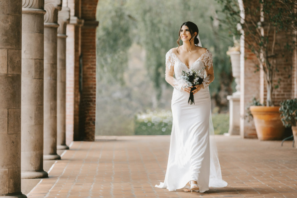 Lace Wedding Dresses by Fashion Blogger Laura Lily, Los Angeles Wedding Photographer Yuki Photo, Best Wedding photo locations in the South Bay, Adrianna Papell Wedding gowns,
